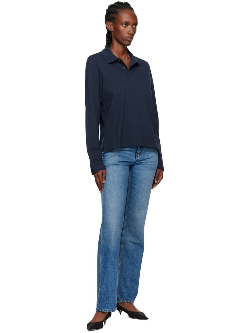 FLORE FLORE Navy Diana Polo outlook