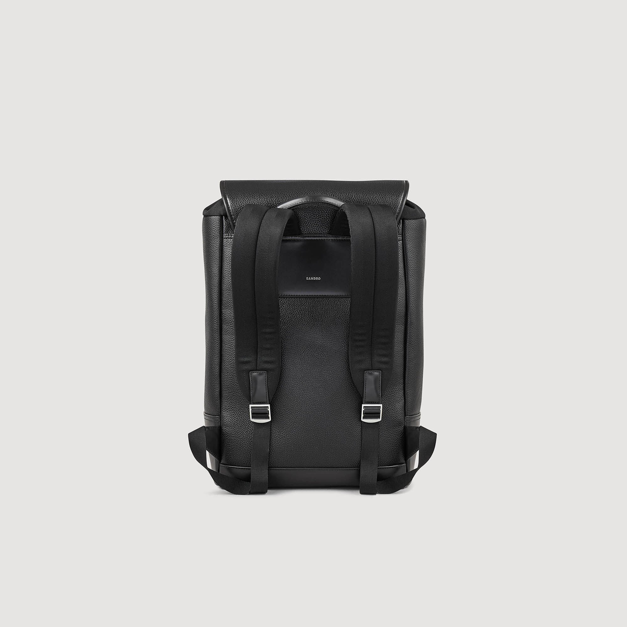 CANVAS AND LEATHER BACKPACK - 5