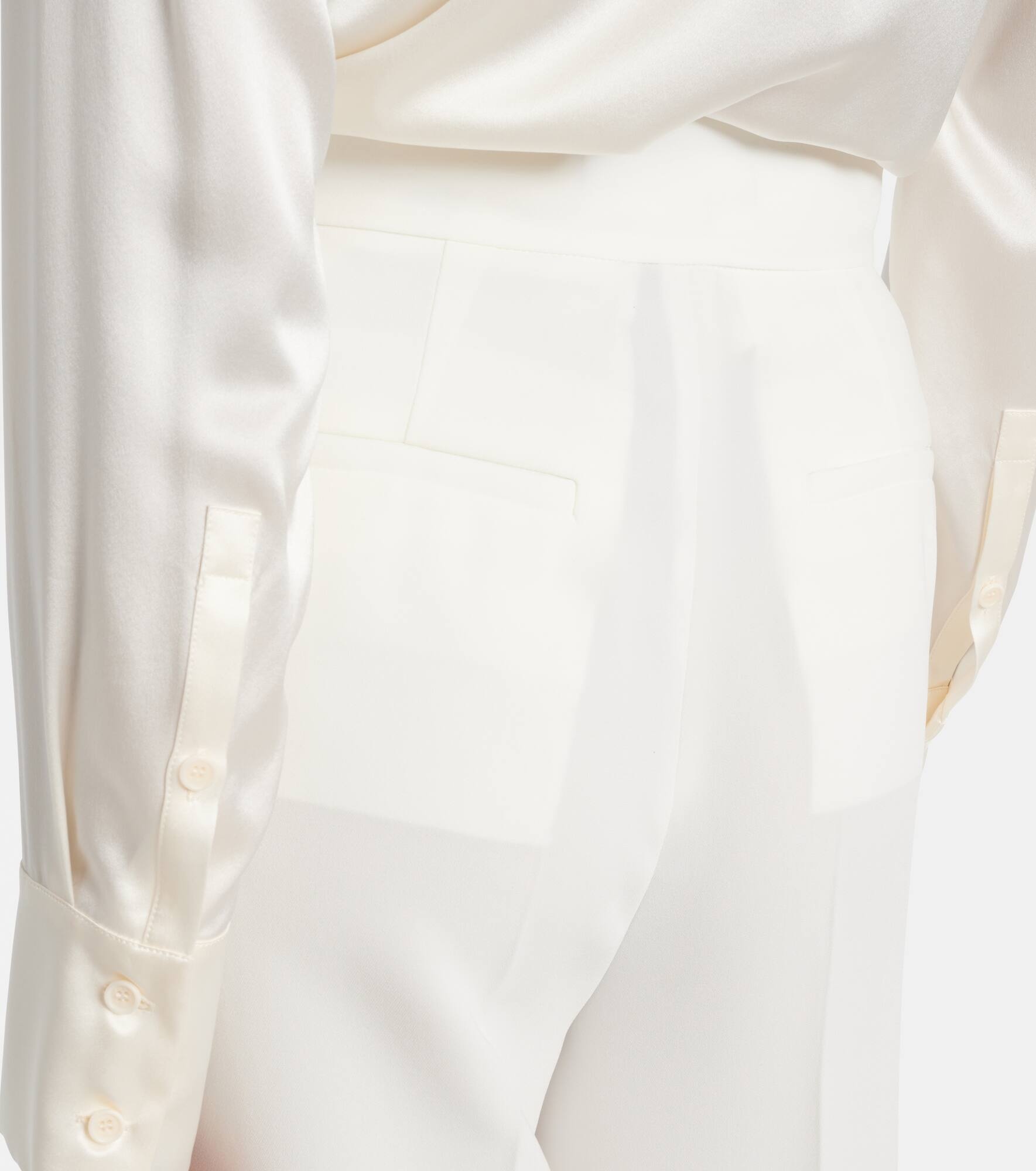 Abetone high-rise cady wide-leg pants - 6