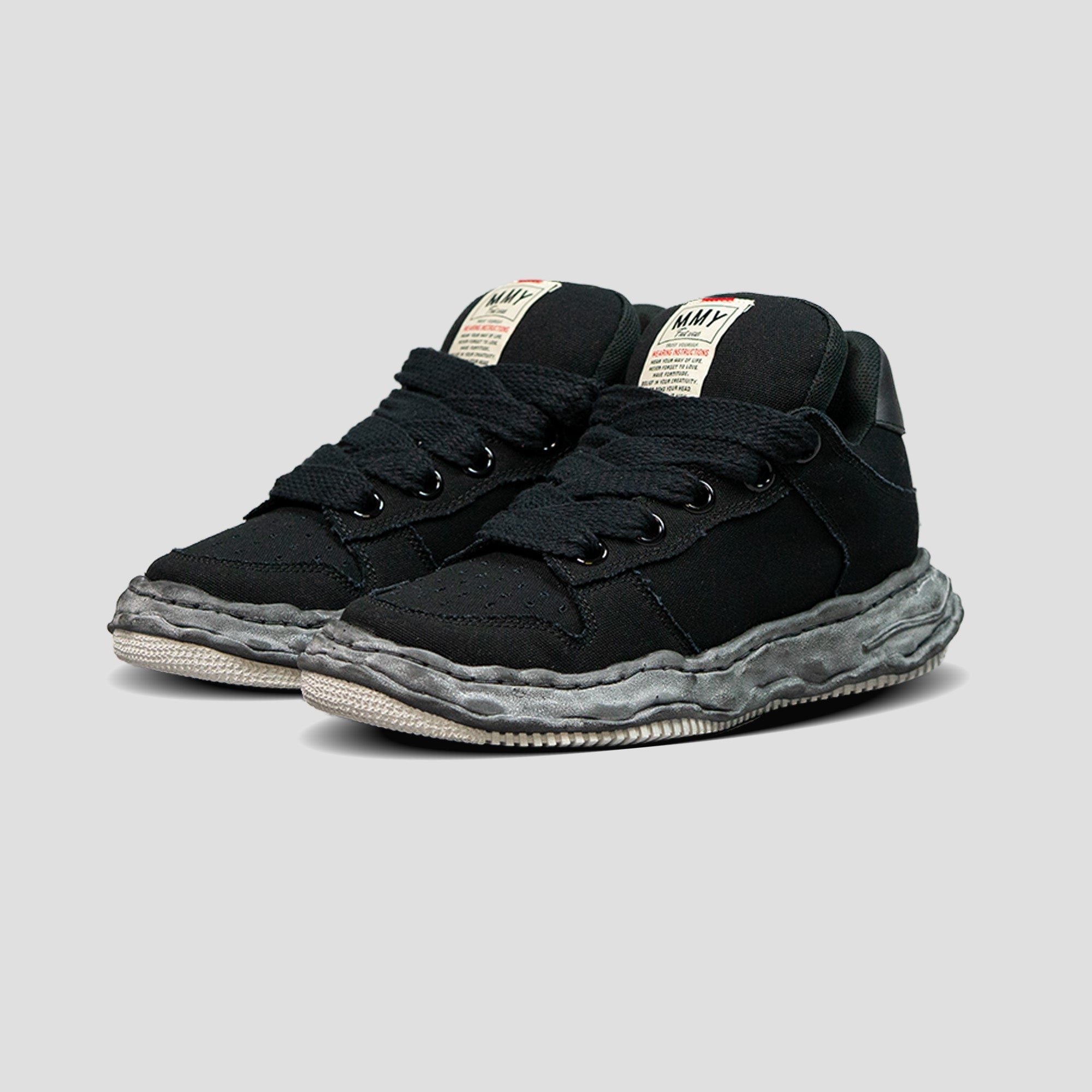 WAYNE OG SOLE PUFFER CANVAS LOW-TOP SNEAKERS - 1