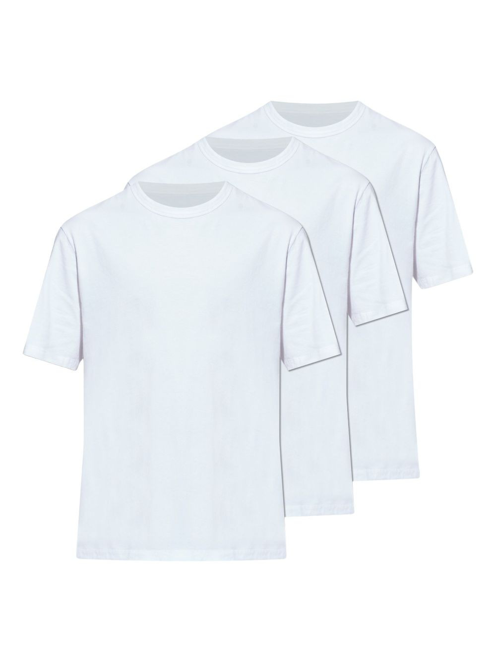 crew-neck short-sleeve T-shirt (pack of three) - 1