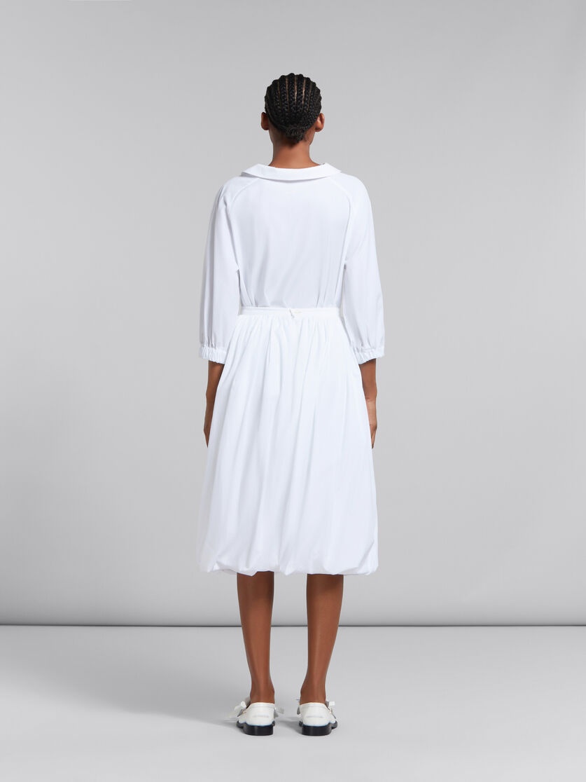 【送料&関税込】Marni Balloon Midi Skirt Marni WHITE BIO POPLIN BALLOON MIDI SKIRT | REVERSIBLE
