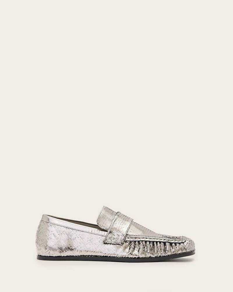 JULIE STUDDED LEATHER LOAFERS 1
