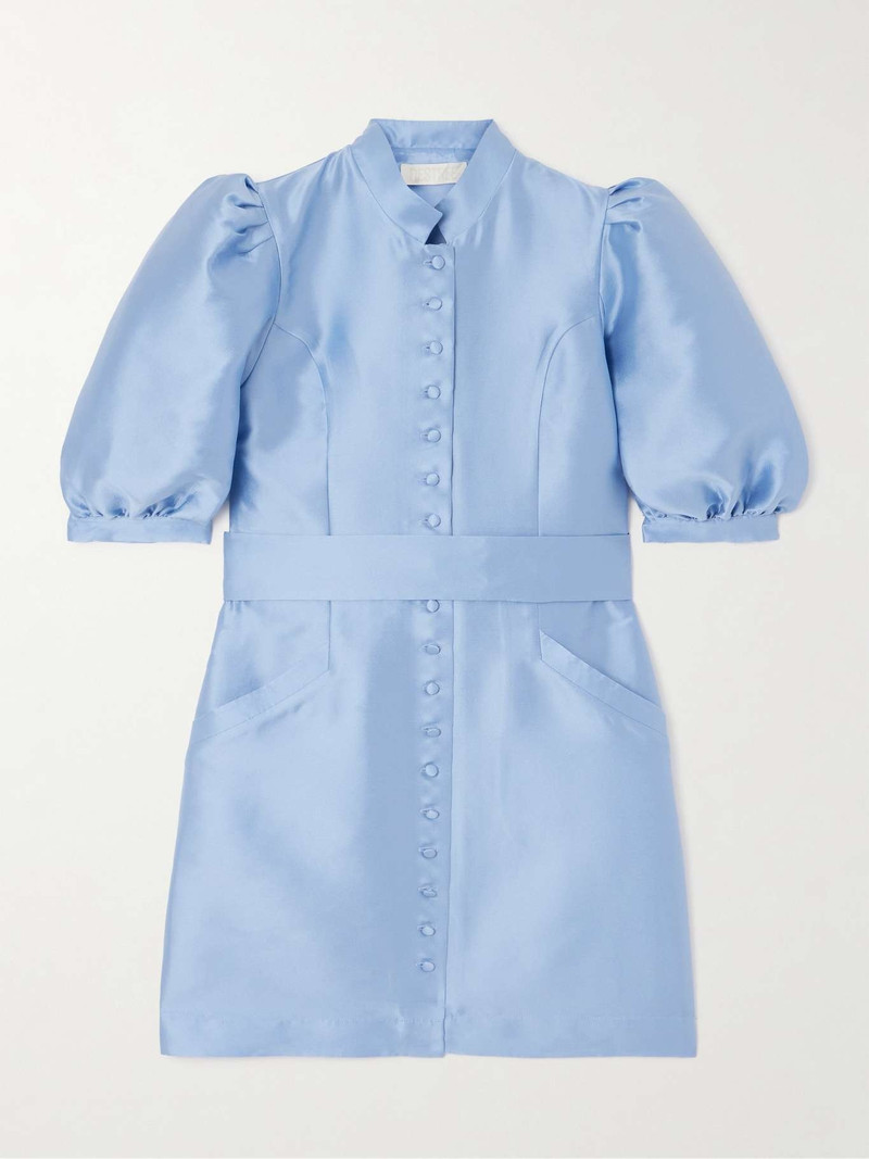 Amoako belted satin mini dress - 1