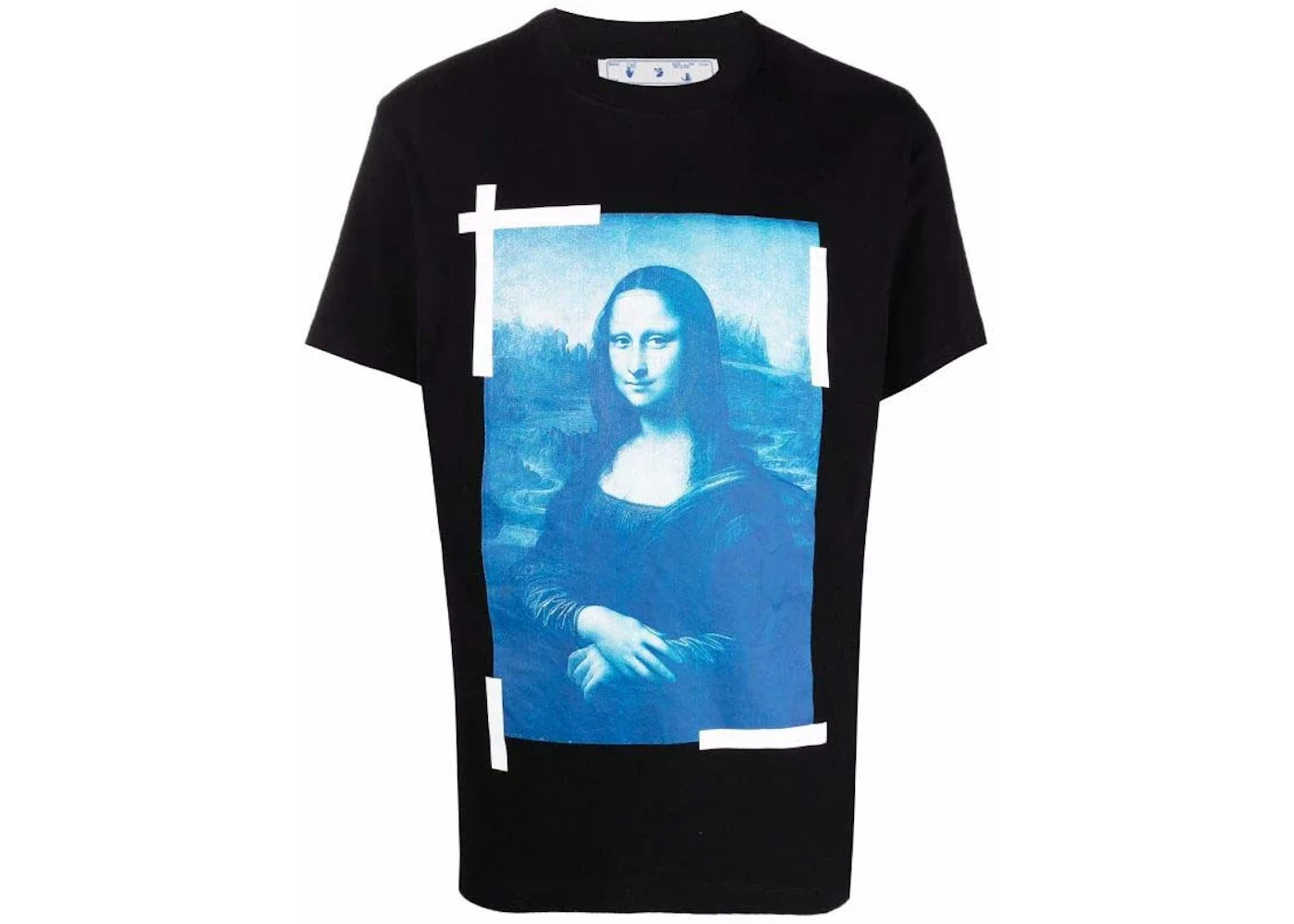 OFF-WHITE Monalisa Slim S/S Tee Black/Blue - 1