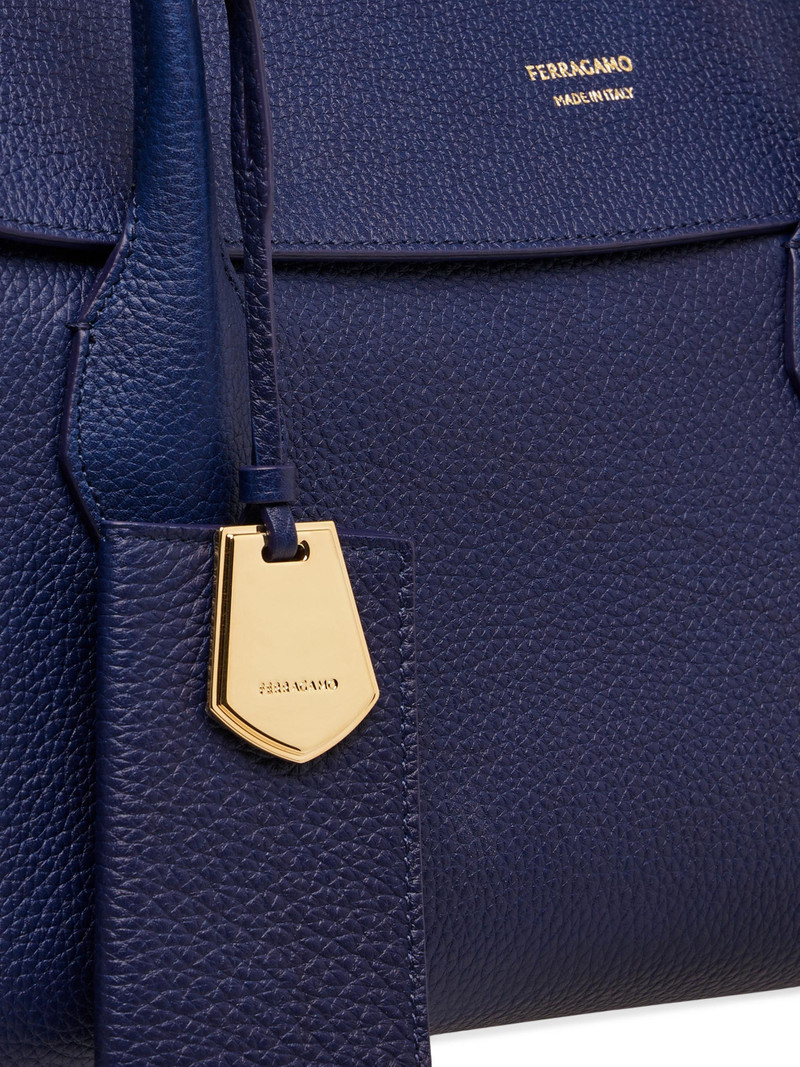 Women's Large Firenze Leather Tote Bag - Midnight 6