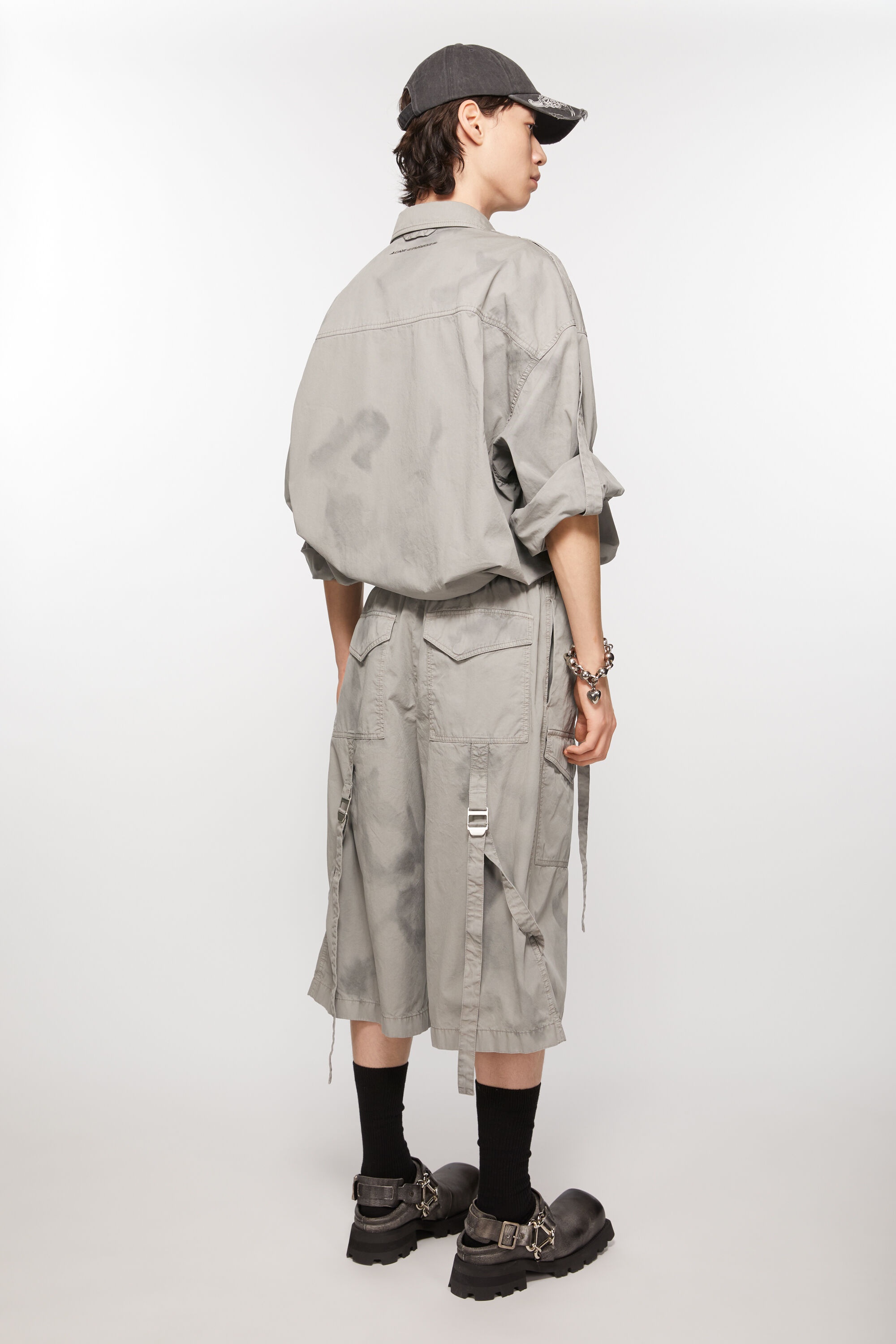 Cargo shorts - Mid Grey - 3