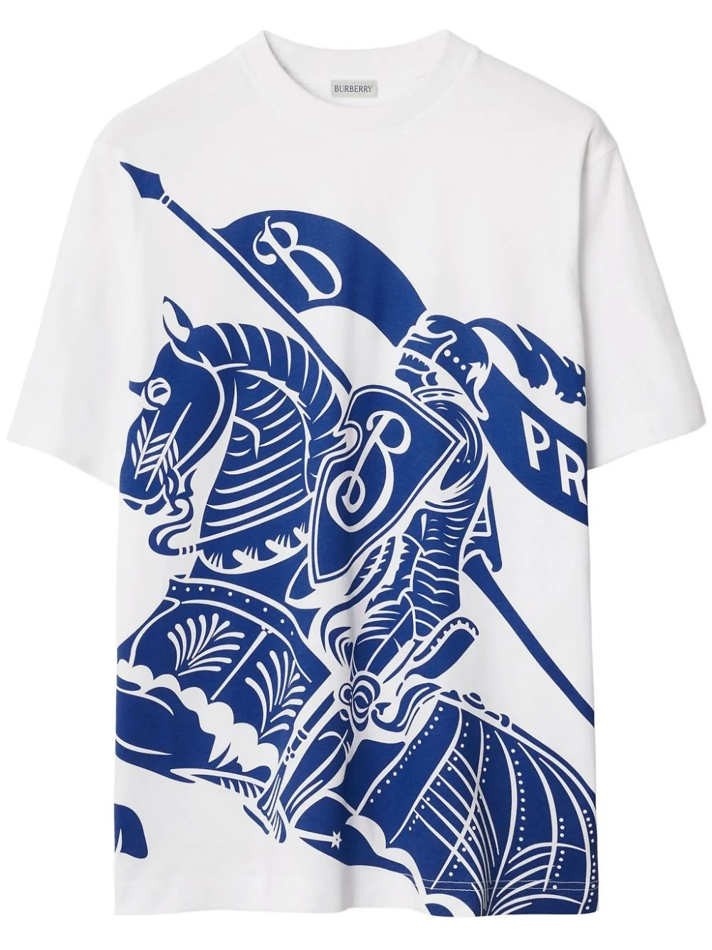 Equestrian Knight-motif cotton T-shirt - 1