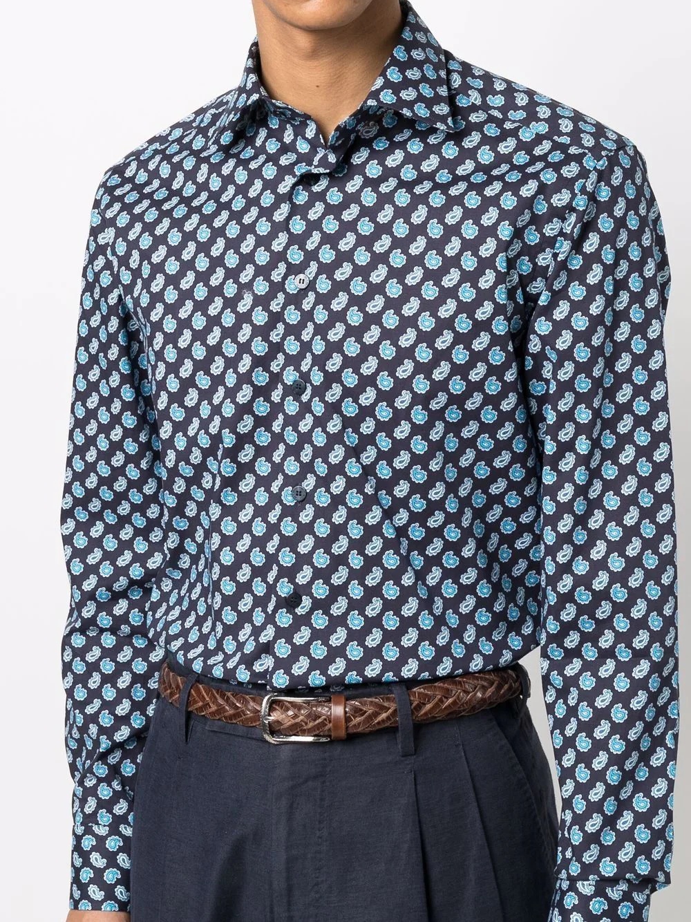 paisley-print long-sleeve shirt - 5