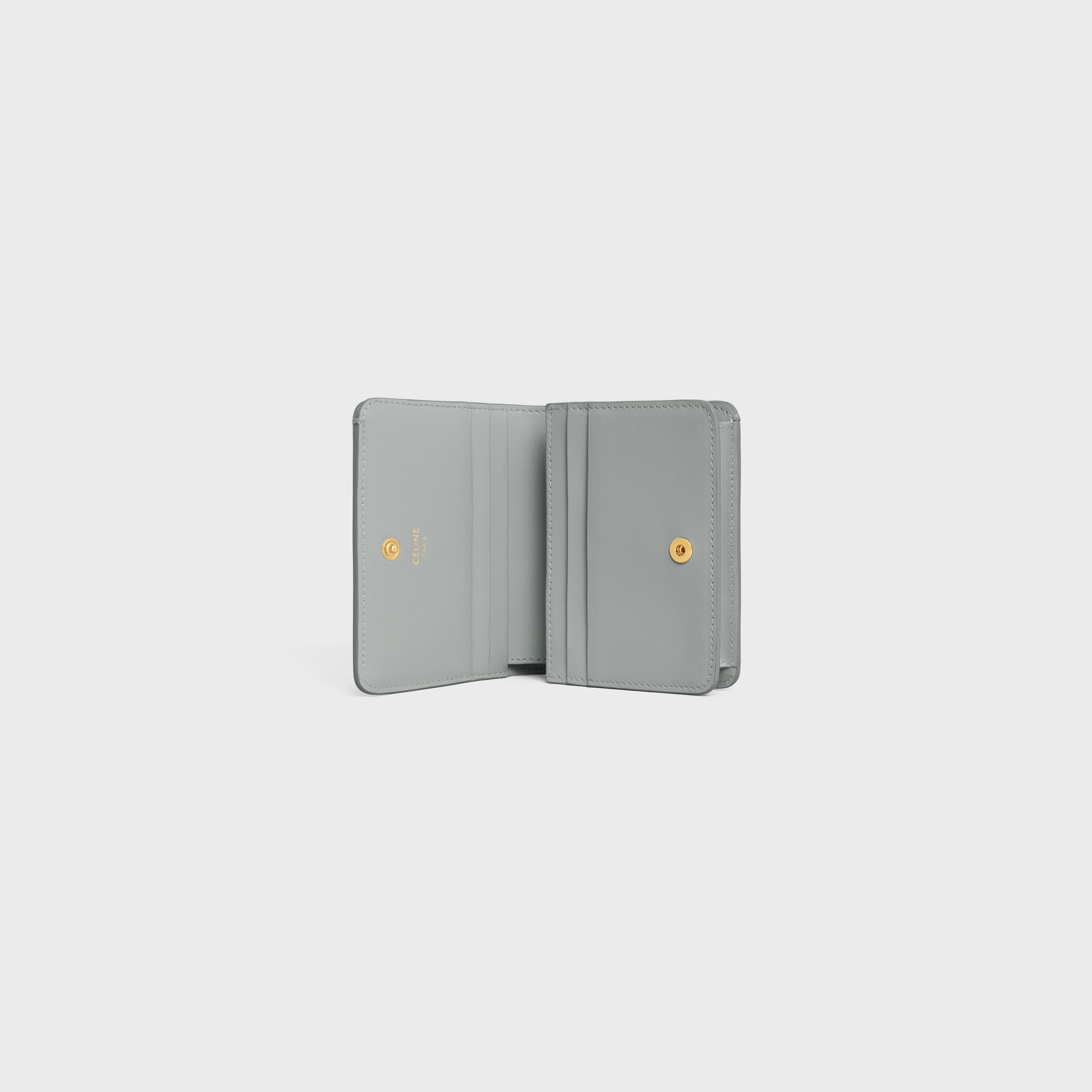 TRIOMPHE COMPACT WALLET in Shiny calfskin - 4