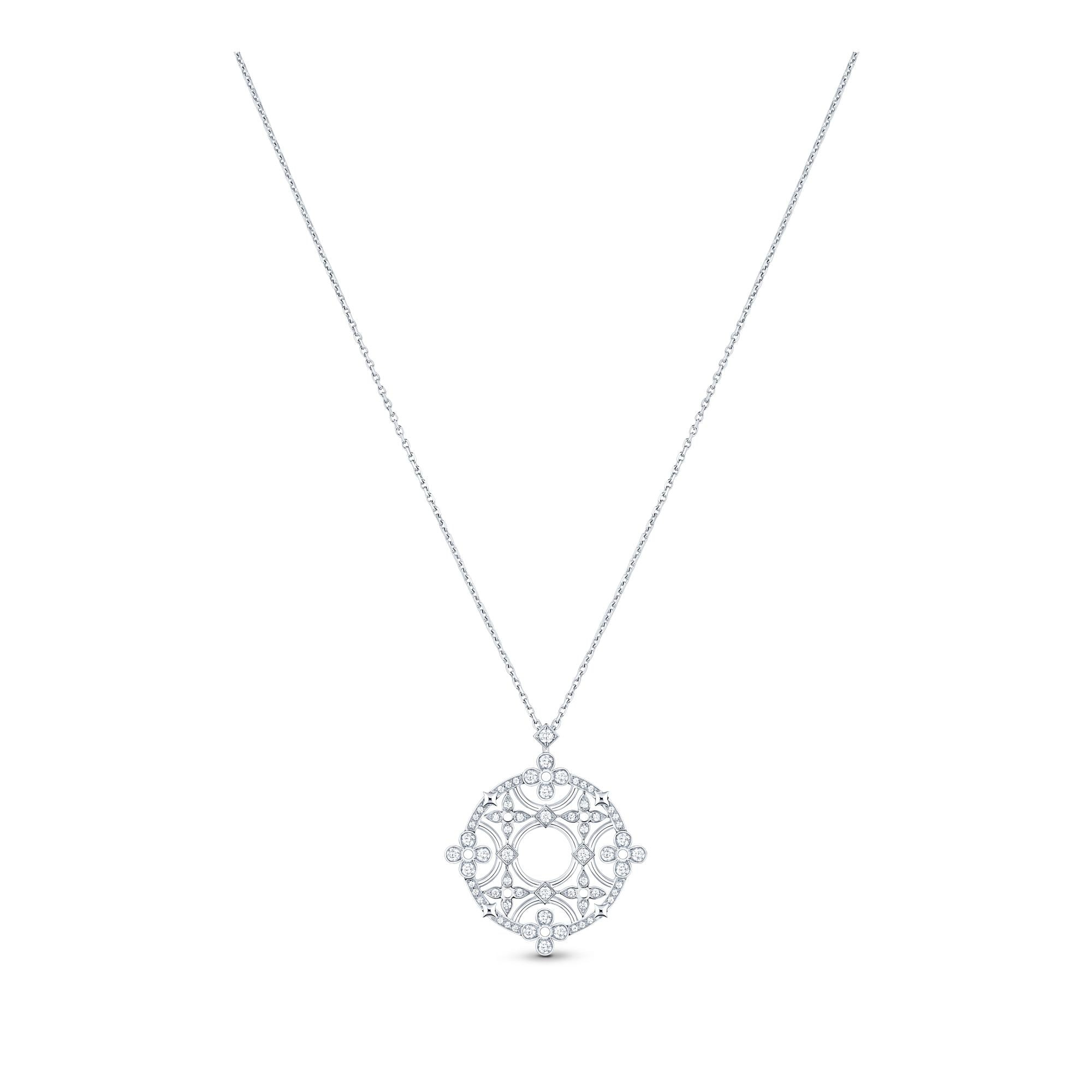 Dentelle Medallion, White Gold And Diamonds - 1