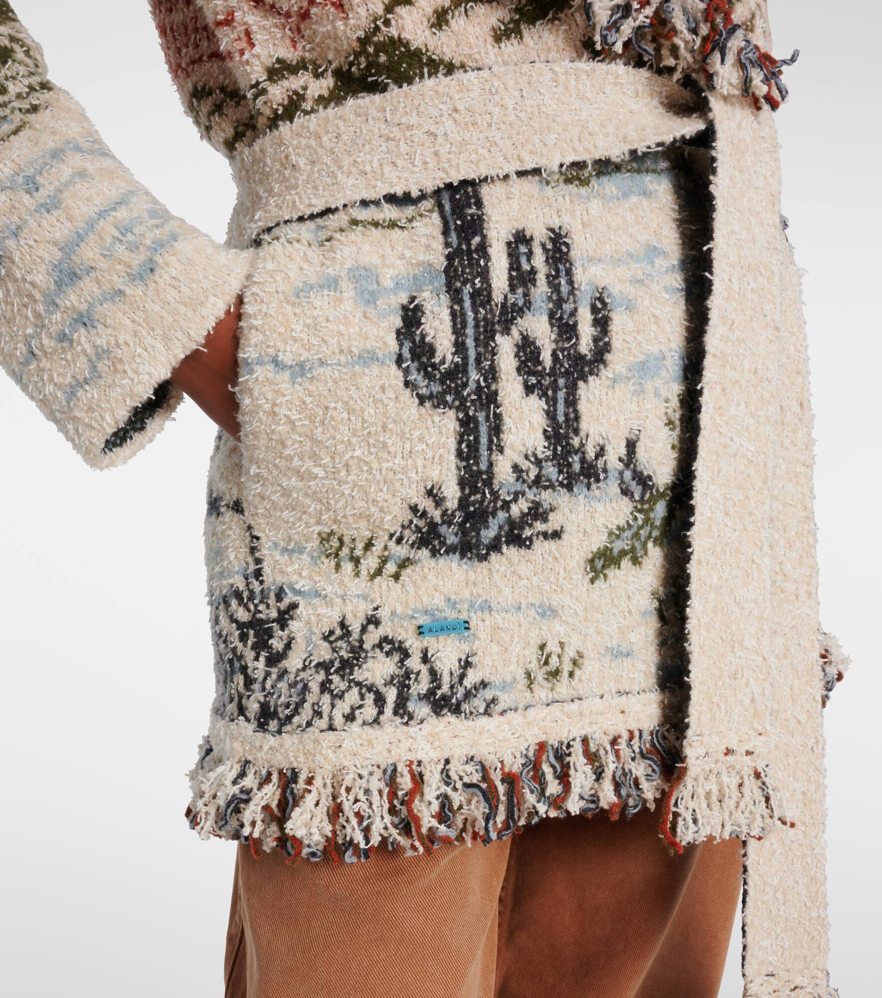 Sunset Riders wool and cotton-blend cardigan - 5