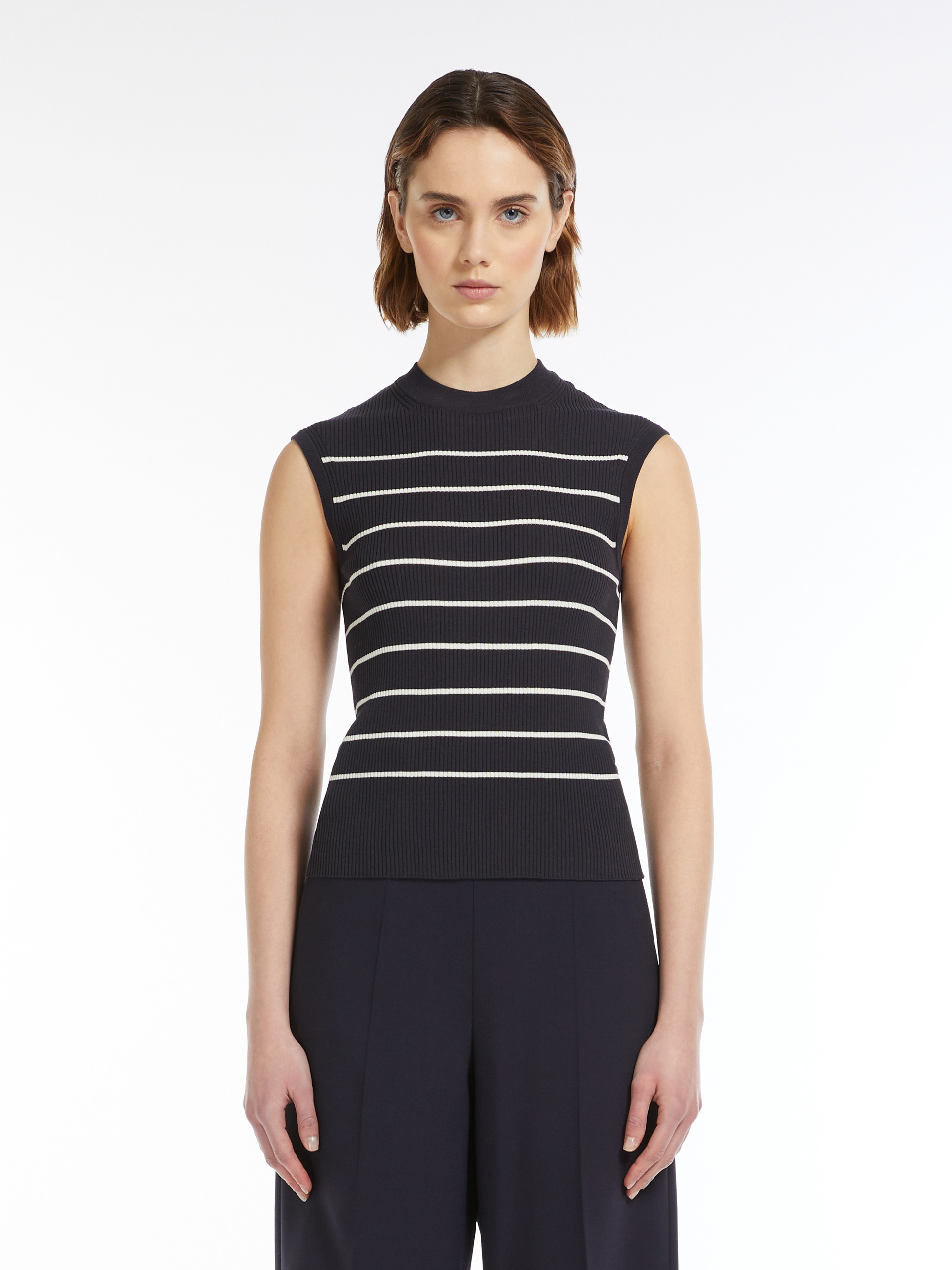 GIARA Rib-knit cotton and silk sweater - 3
