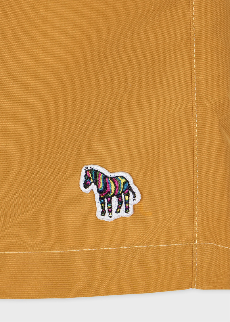 Paul Smith Mustard Zebra Logo Swim Shorts outlook