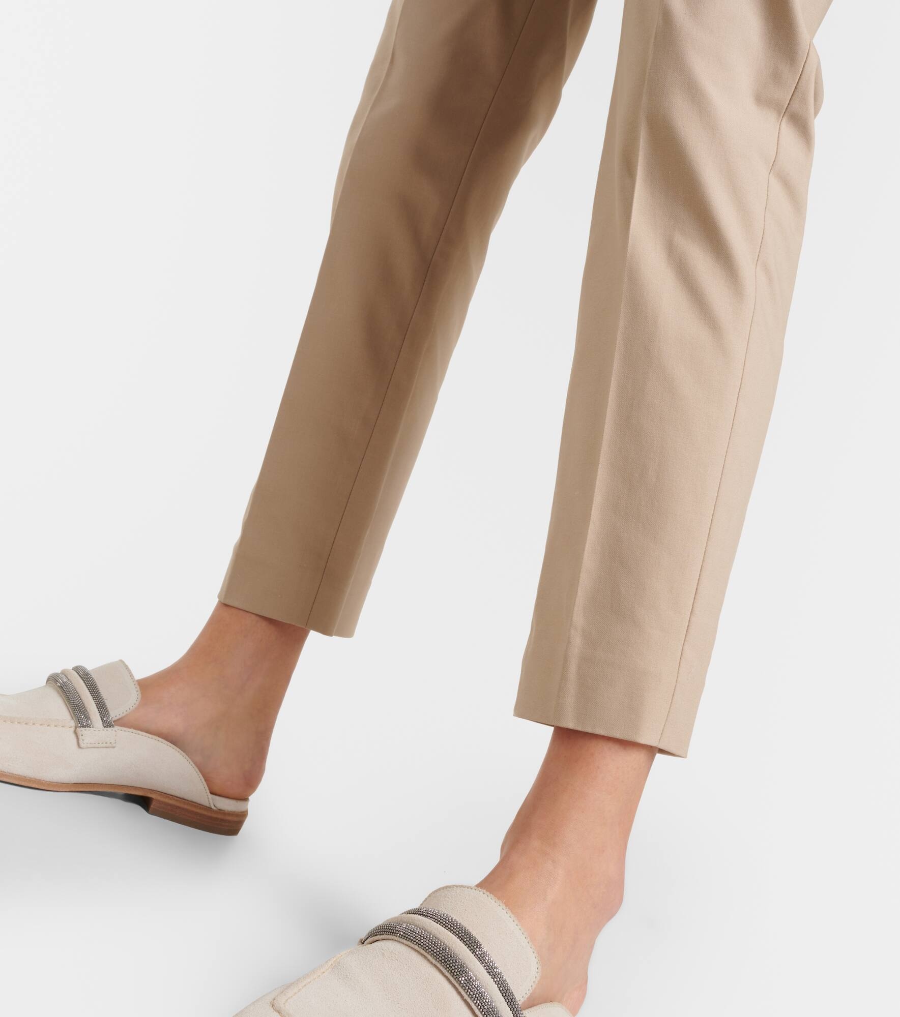 Cotton-blend twill chinos - 5