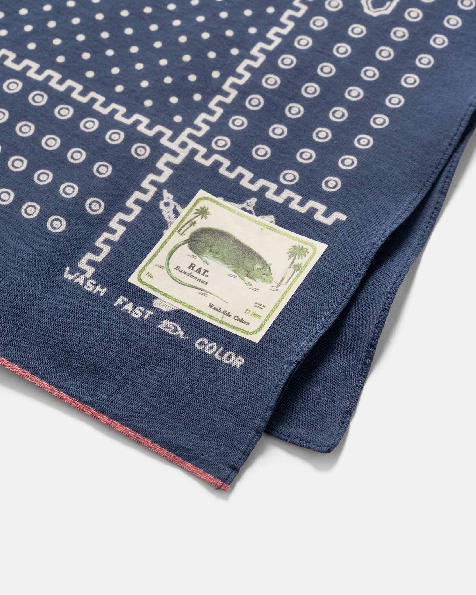 Fastcolor Selvedge Bandanna (UNION MASTER) Navy - 2
