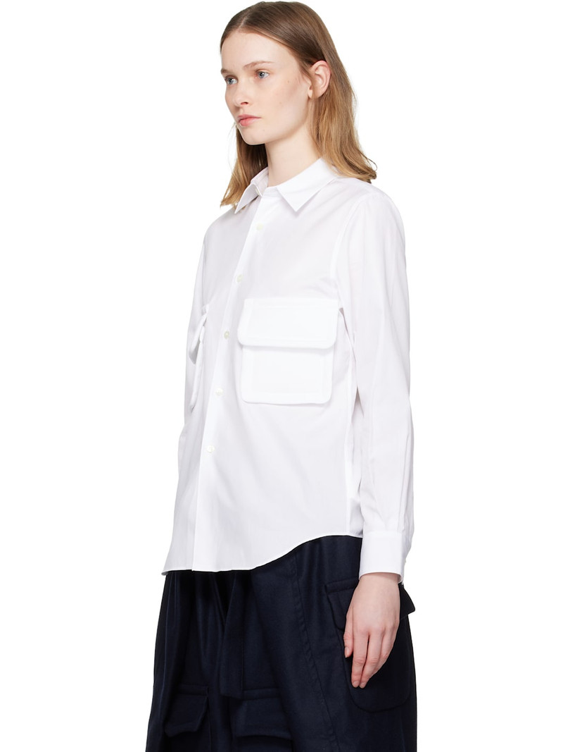 Comme des Garçons Comme des Garçons White Double Pocket Shirt outlook