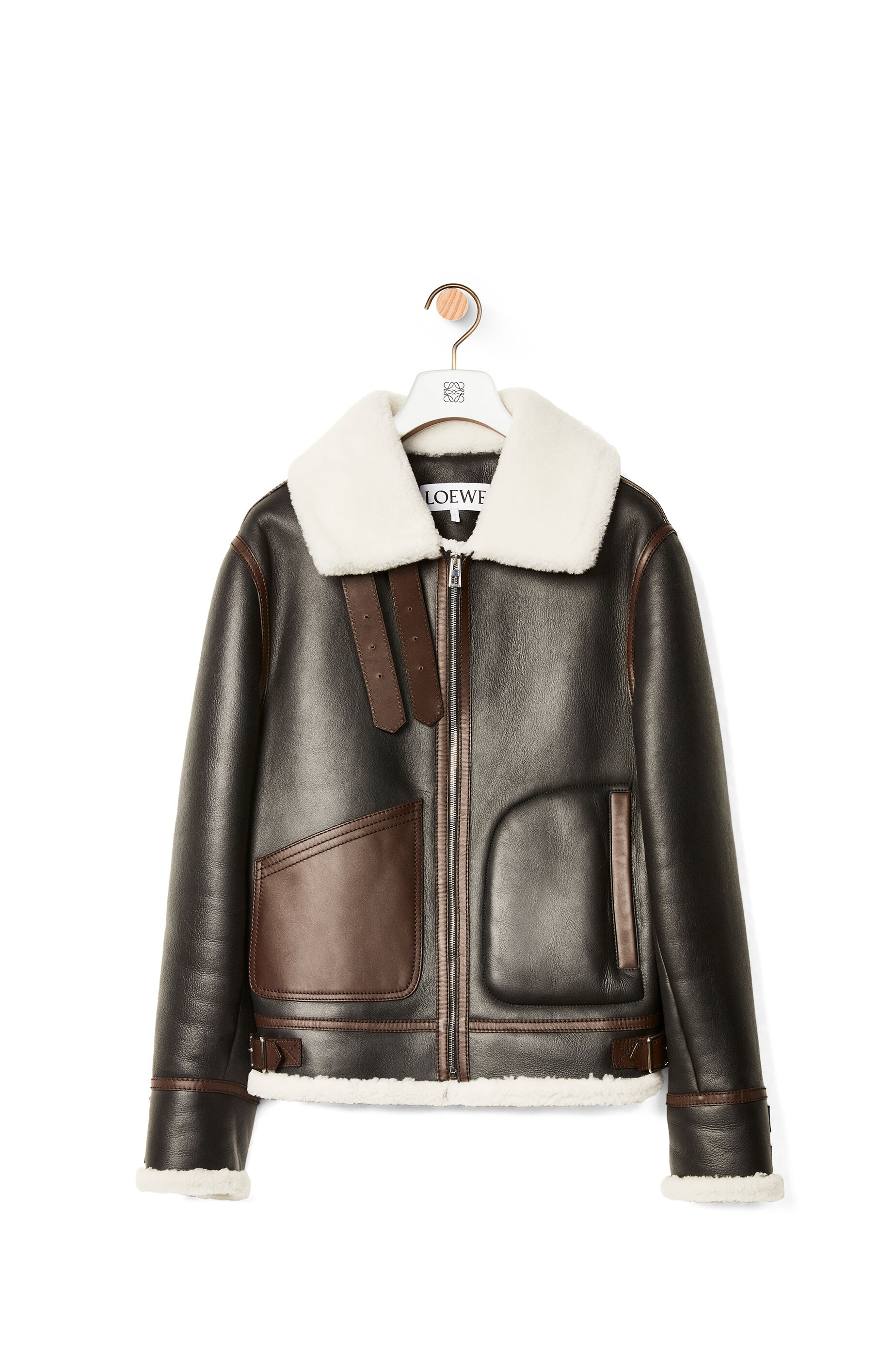 Aviator jacket in shearling - 1