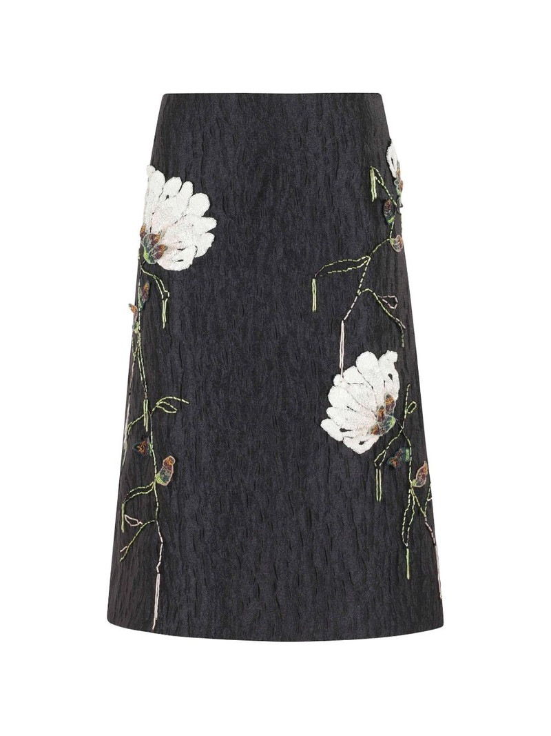 floral embellished midi skirt 1