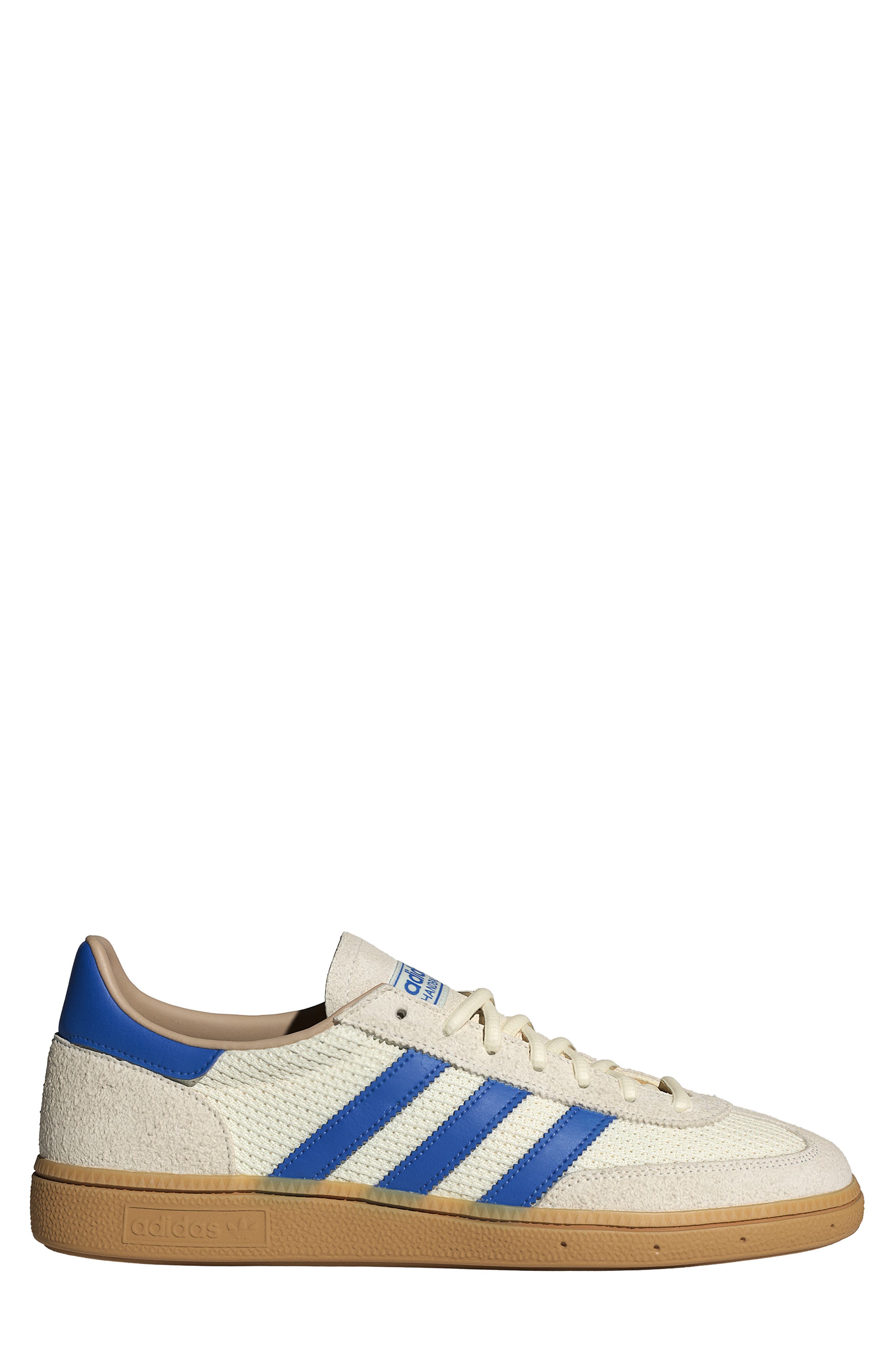 adidas Gender Inclusive Handball Spezial Sneaker in Cream White/Blue/Sandstone at Nordstrom - 3