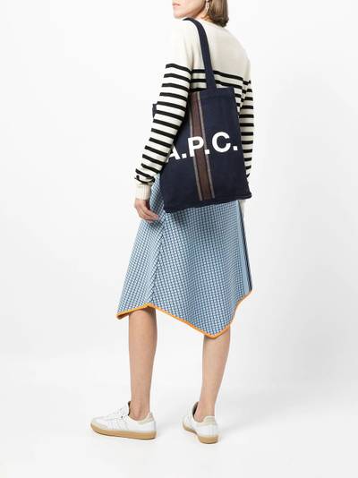 A.P.C. logo-print tote bag outlook