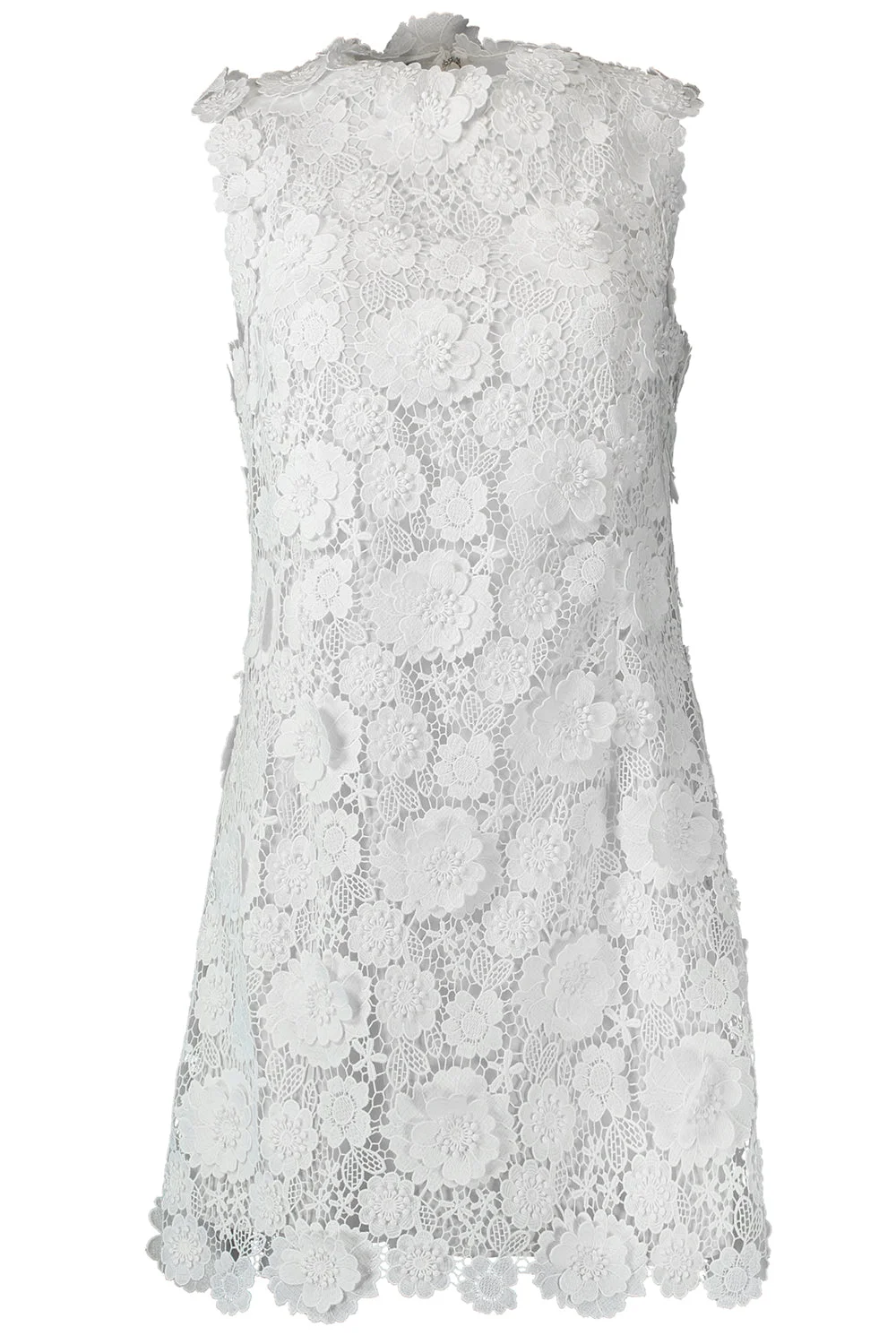 3D Floral Shift Dress - 1