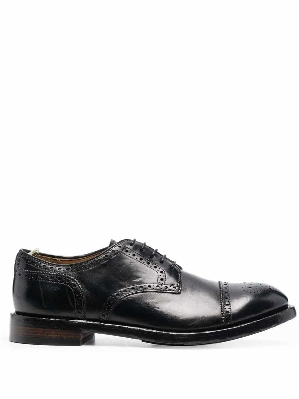lace-up leather brogues - 1