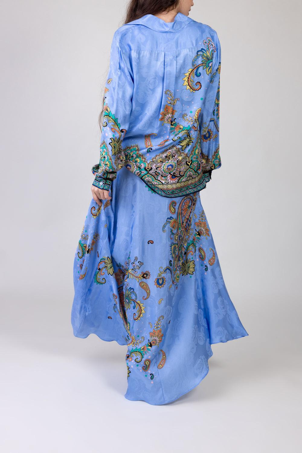Printed Maxi Skirt - 4