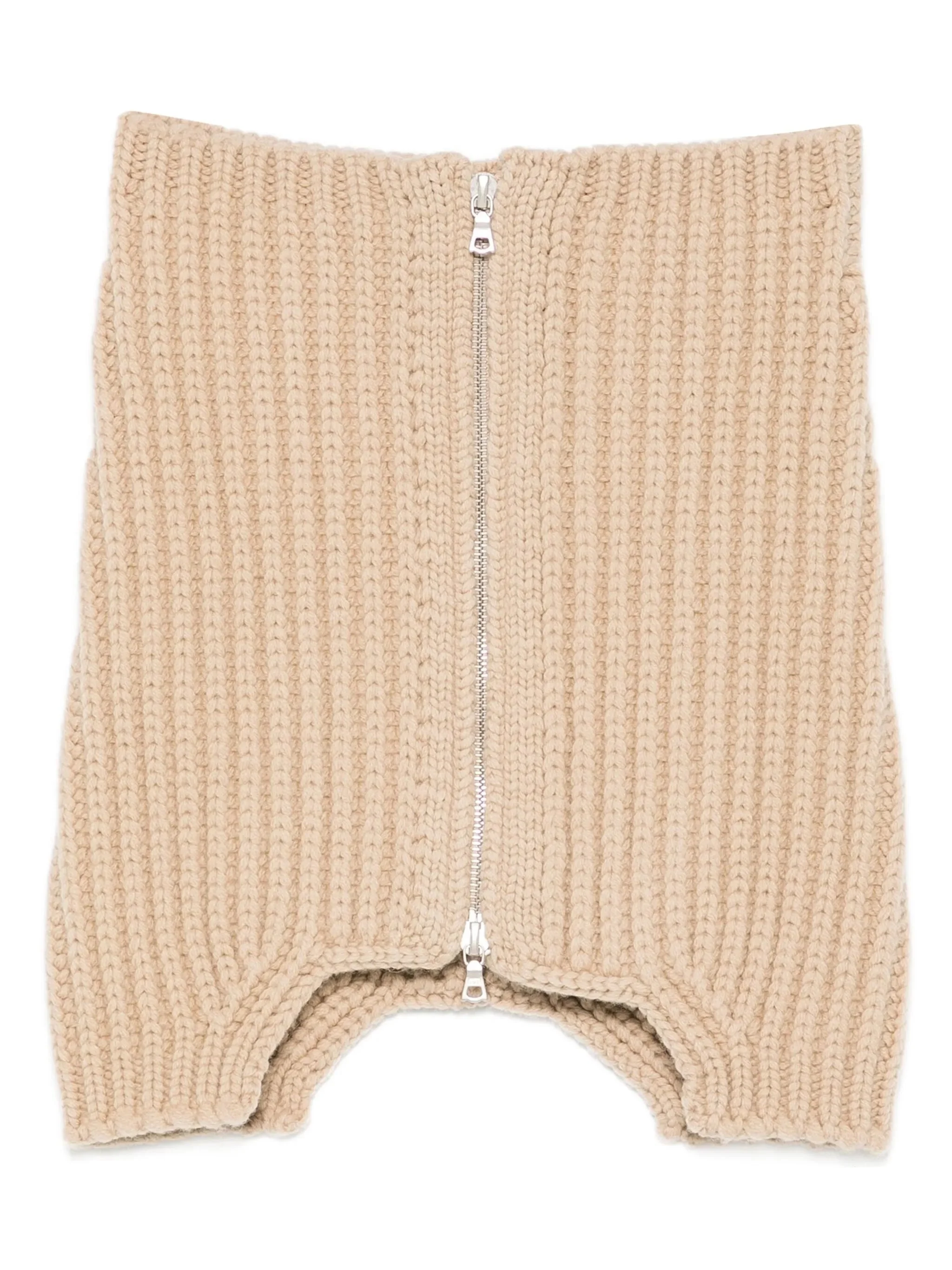 Dries Van Noten Ribbed Zip-up Collar - 1