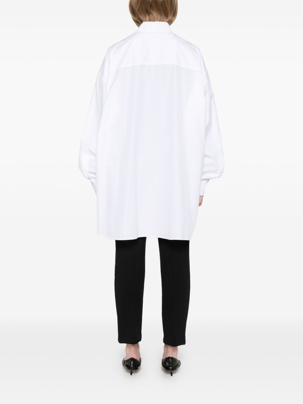 cotton shirt dress - 4