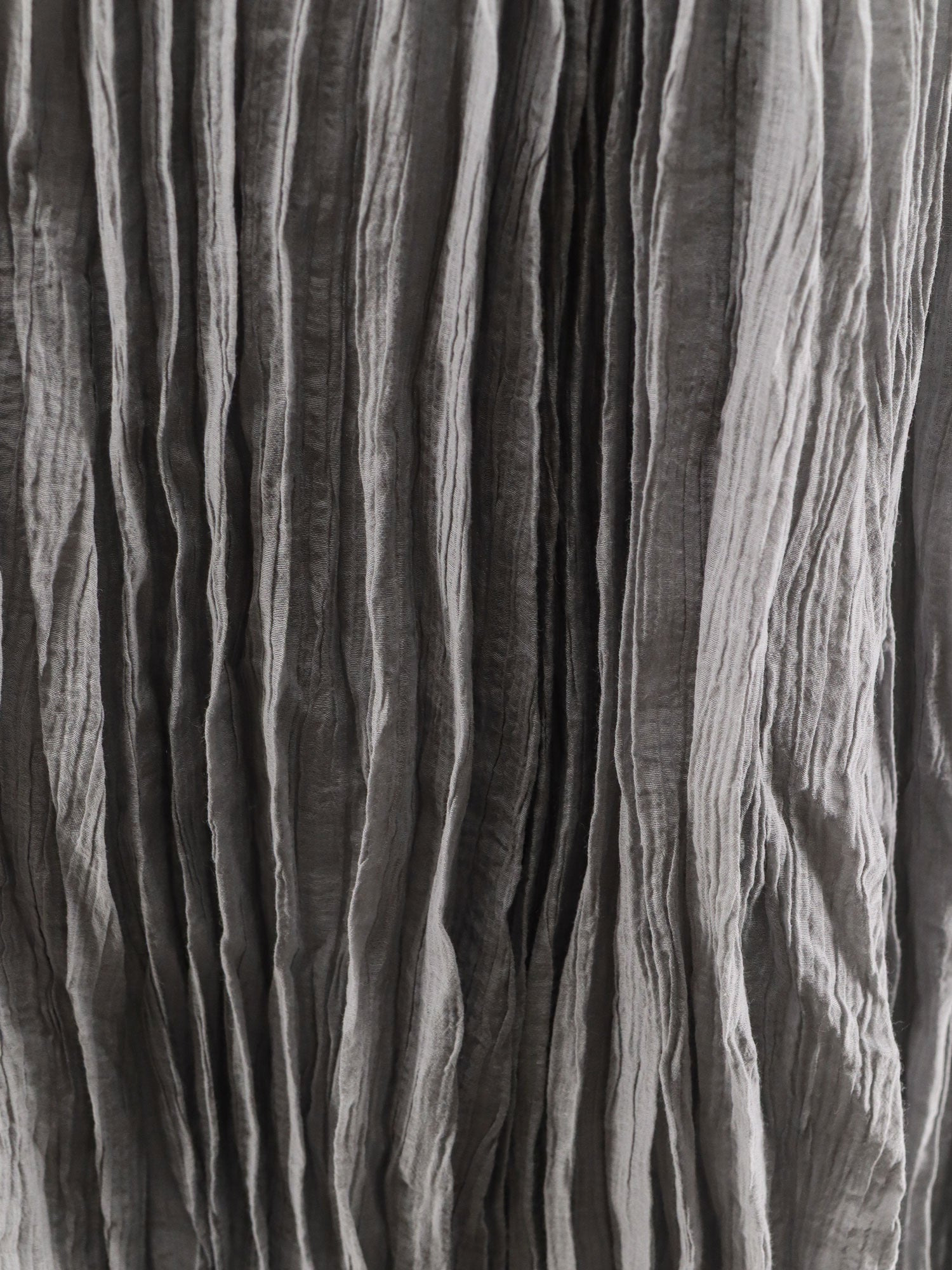 Crinkled Plissé Cotton Skirt - 3
