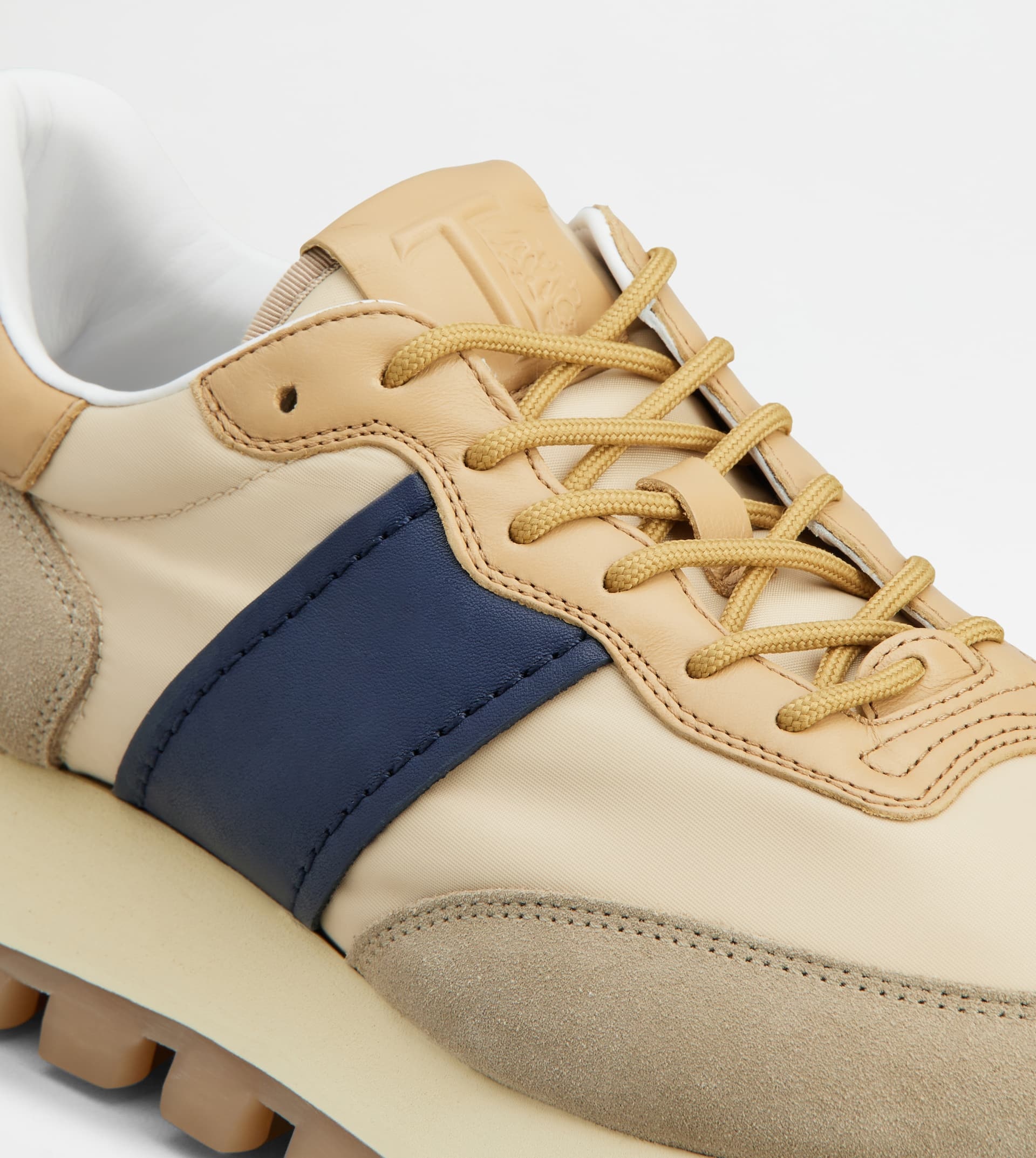 SNEAKERS TOD'S 1T IN SUEDE AND FABRIC - BEIGE, BLUE - 5