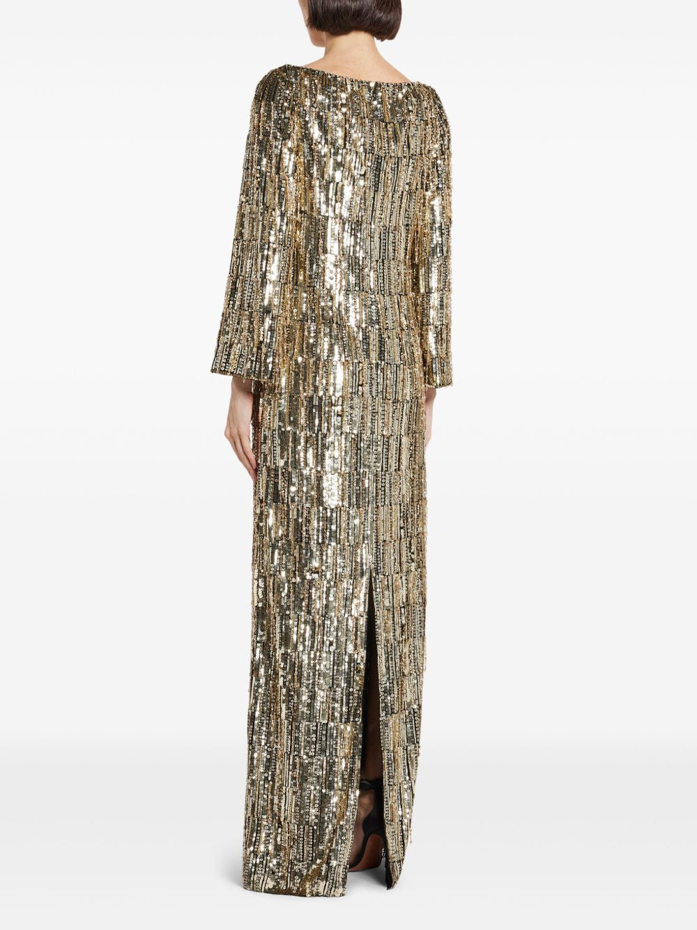 sequin-embellished maxi dress - 4