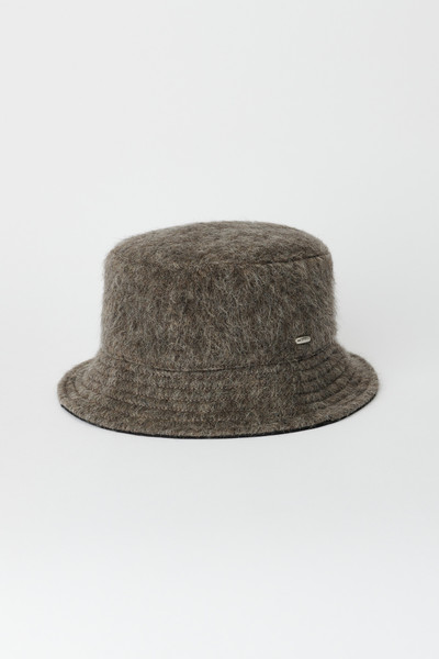 Our Legacy Bucket Hat Mole Grey Mohair outlook