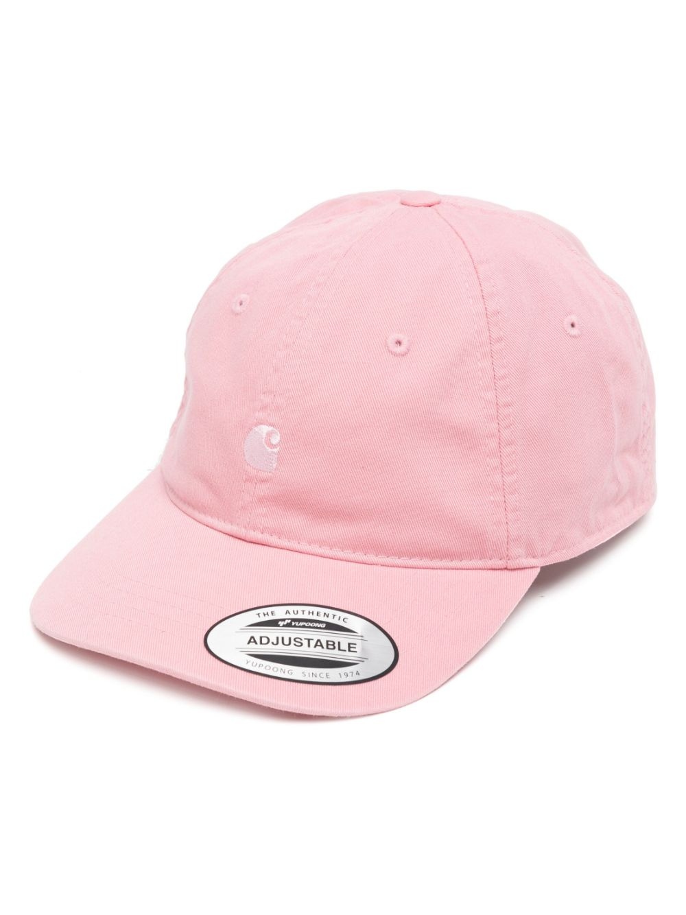 logo-embroidered cotton cap - 1