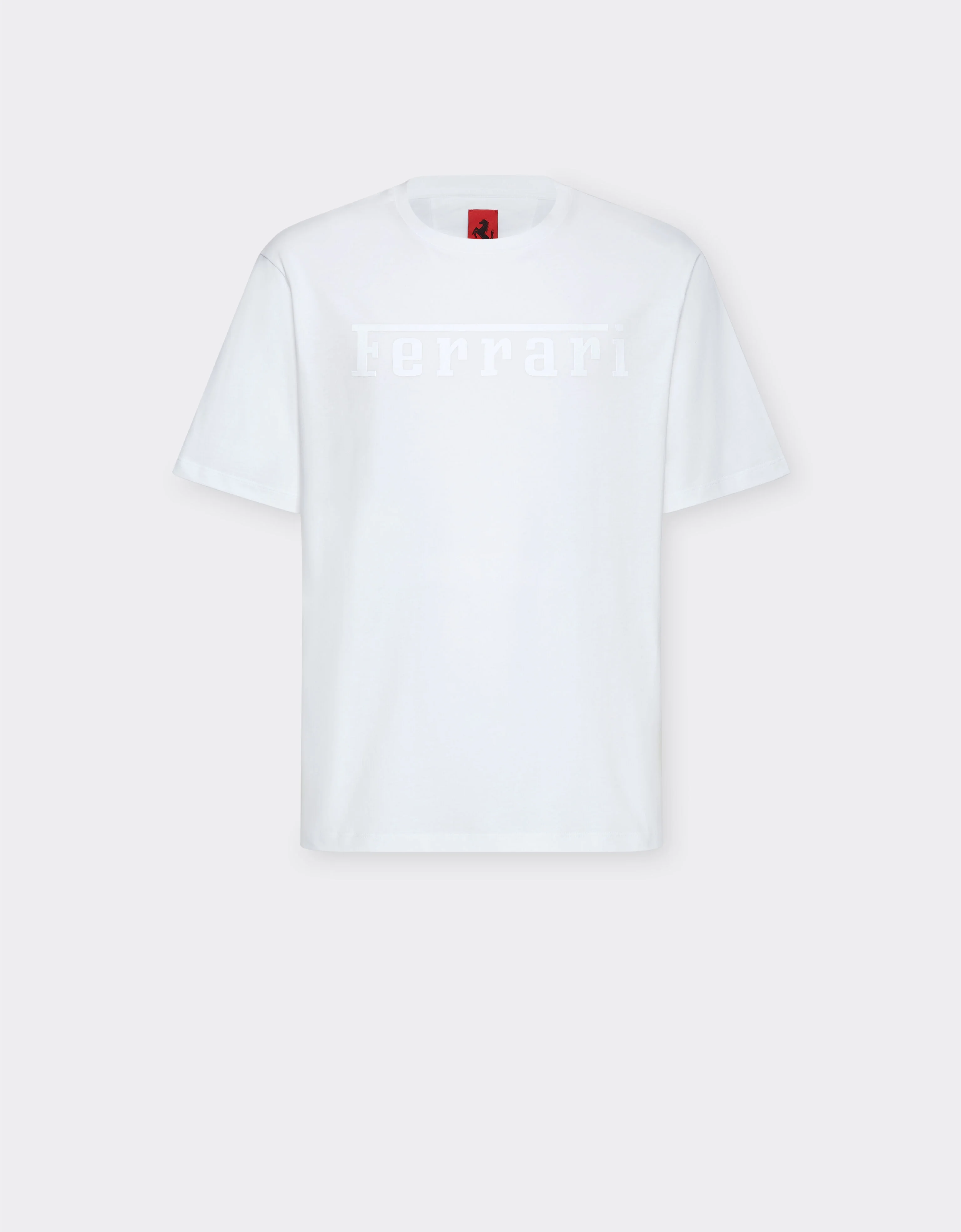 Cotton T-shirt with Ferrari logo - 1