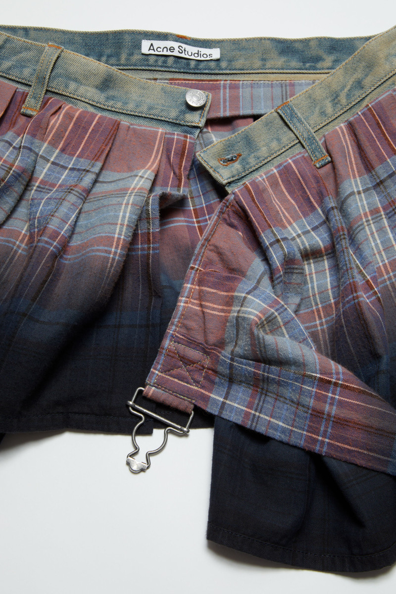 Flannel skirt - Blue/multi 6