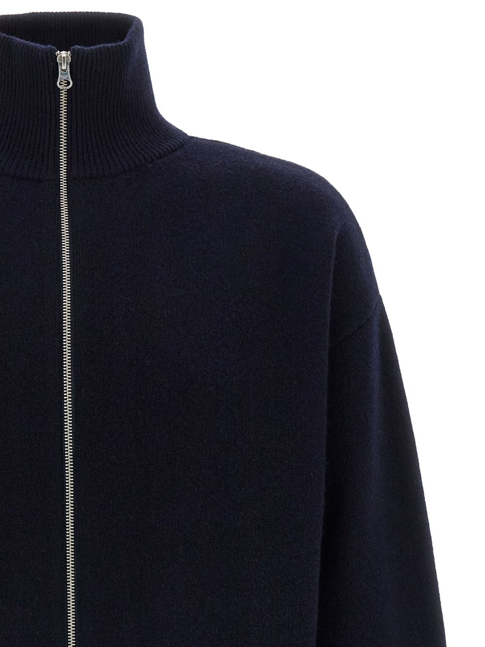zip-neck cashmere cardigan - 4