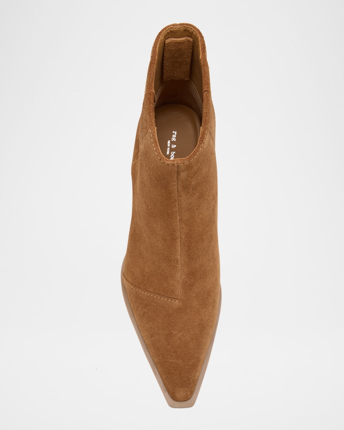 Dart Suede Pull-On Ankle Booties - 3