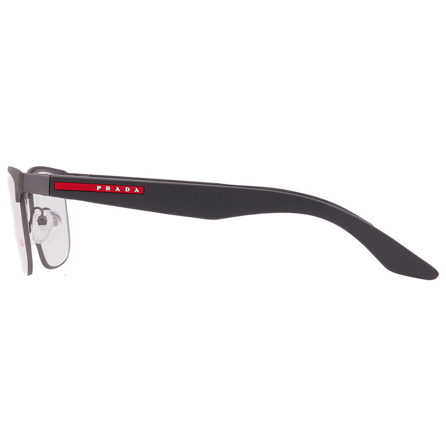 Prada Linea Rossa Demo Rectangular Men's Eyeglasses PS 51PV 06P1O1 56 - 4