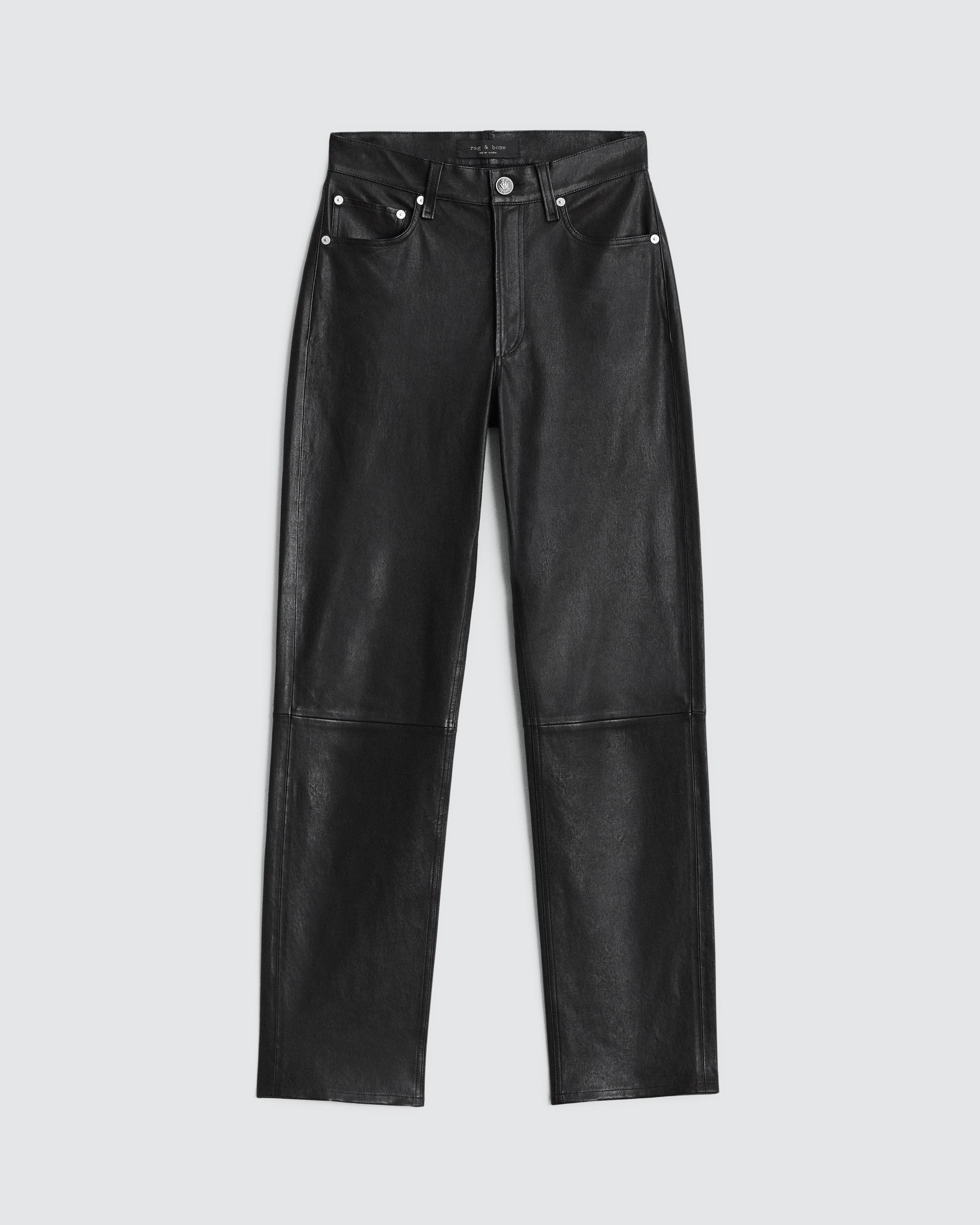 Sid Faux Leather Carpenter Pant