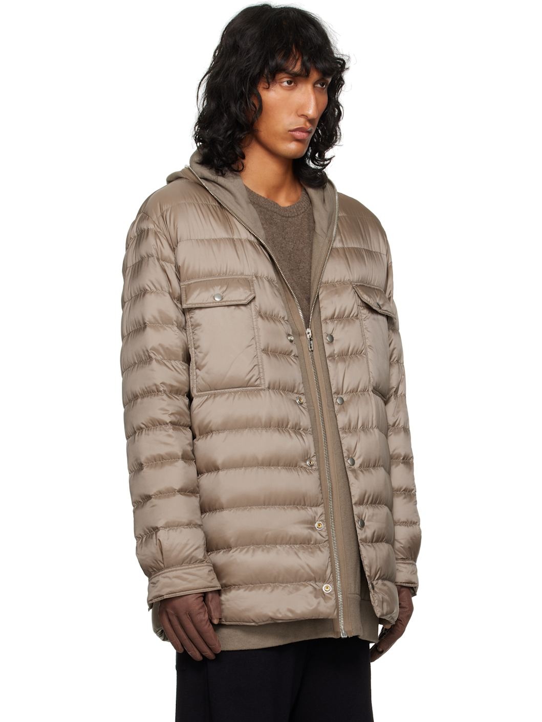Moncler + Rick Owens Gray Outershirt Jacket - 2