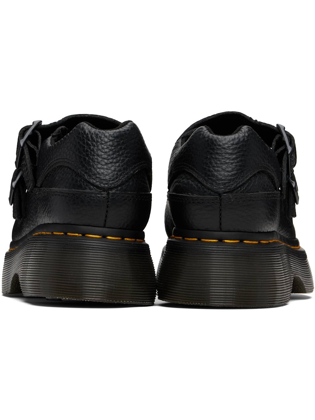 Black Buzz Mary Jane Loafers - 2