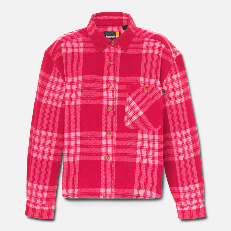 Women's Midweight Flannel Pocket Shirt 10