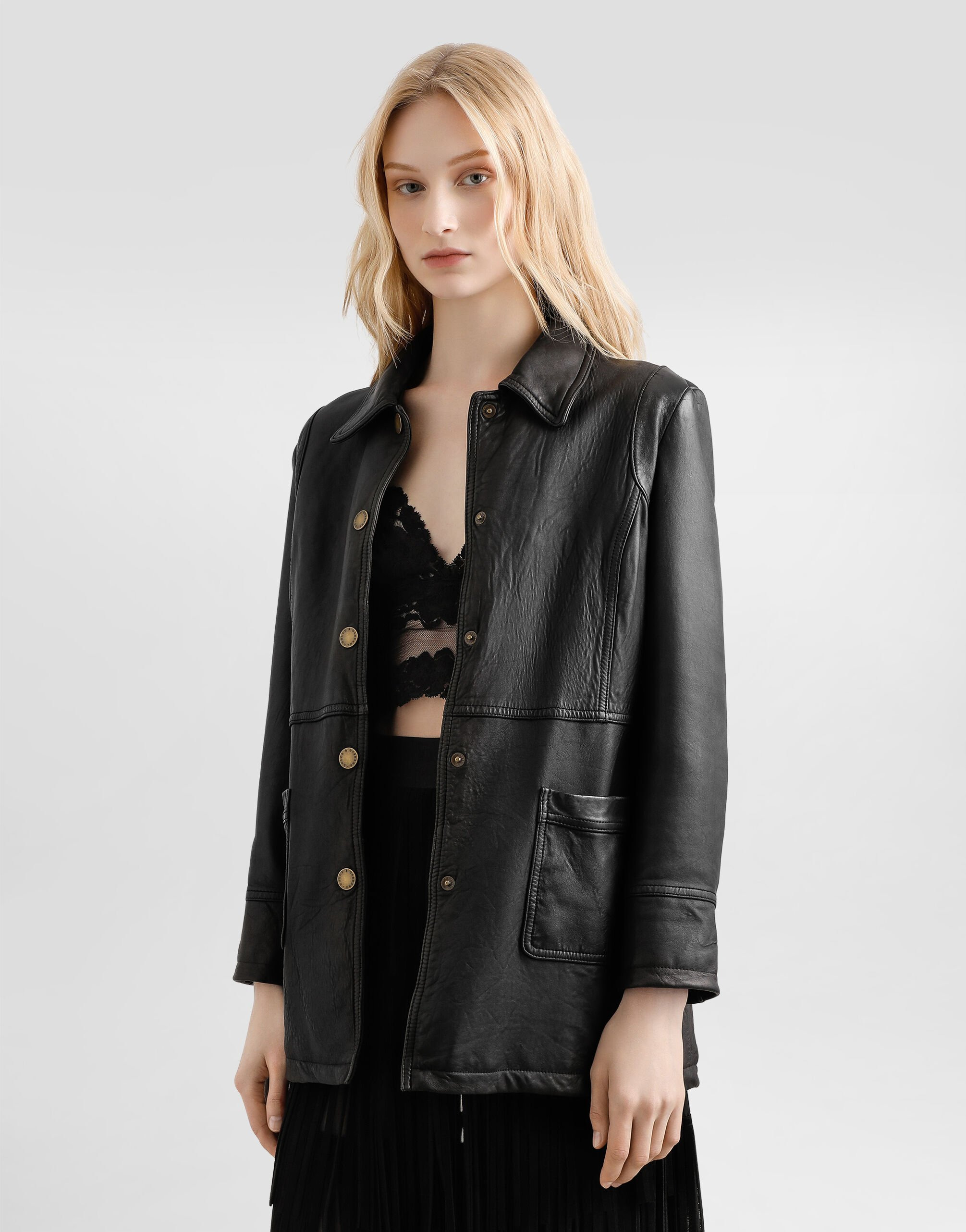 Vintage lambskin jacket - 4