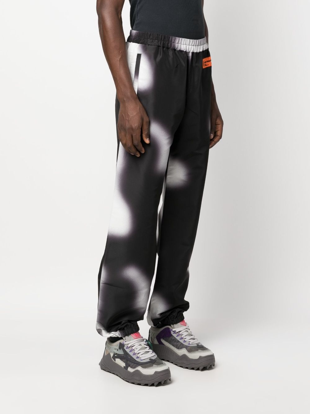 printed track pants - 3