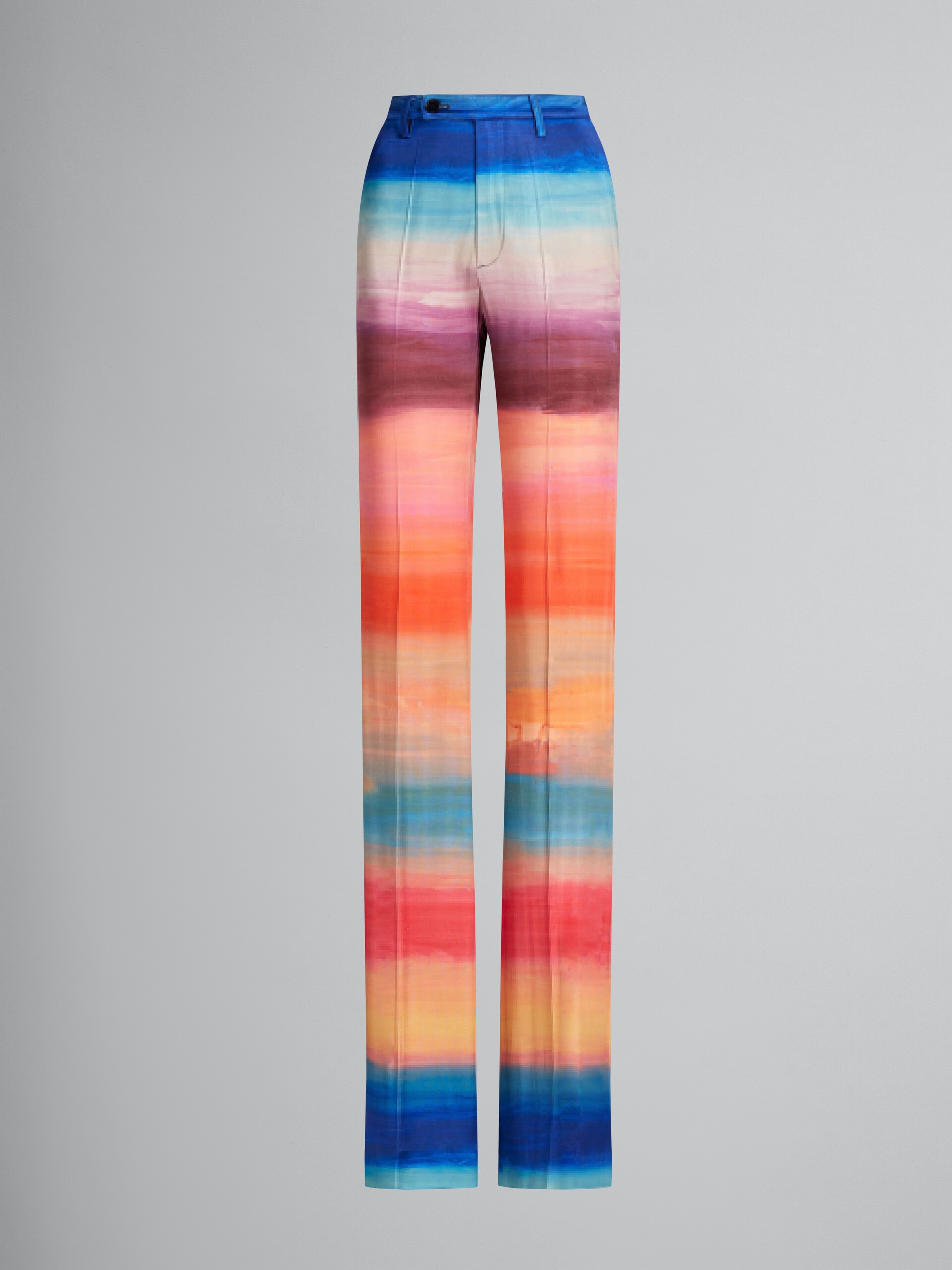 STRETCH JERSEY TROUSERS WITH DARK SIDE OF THE MOON PRINT - 1