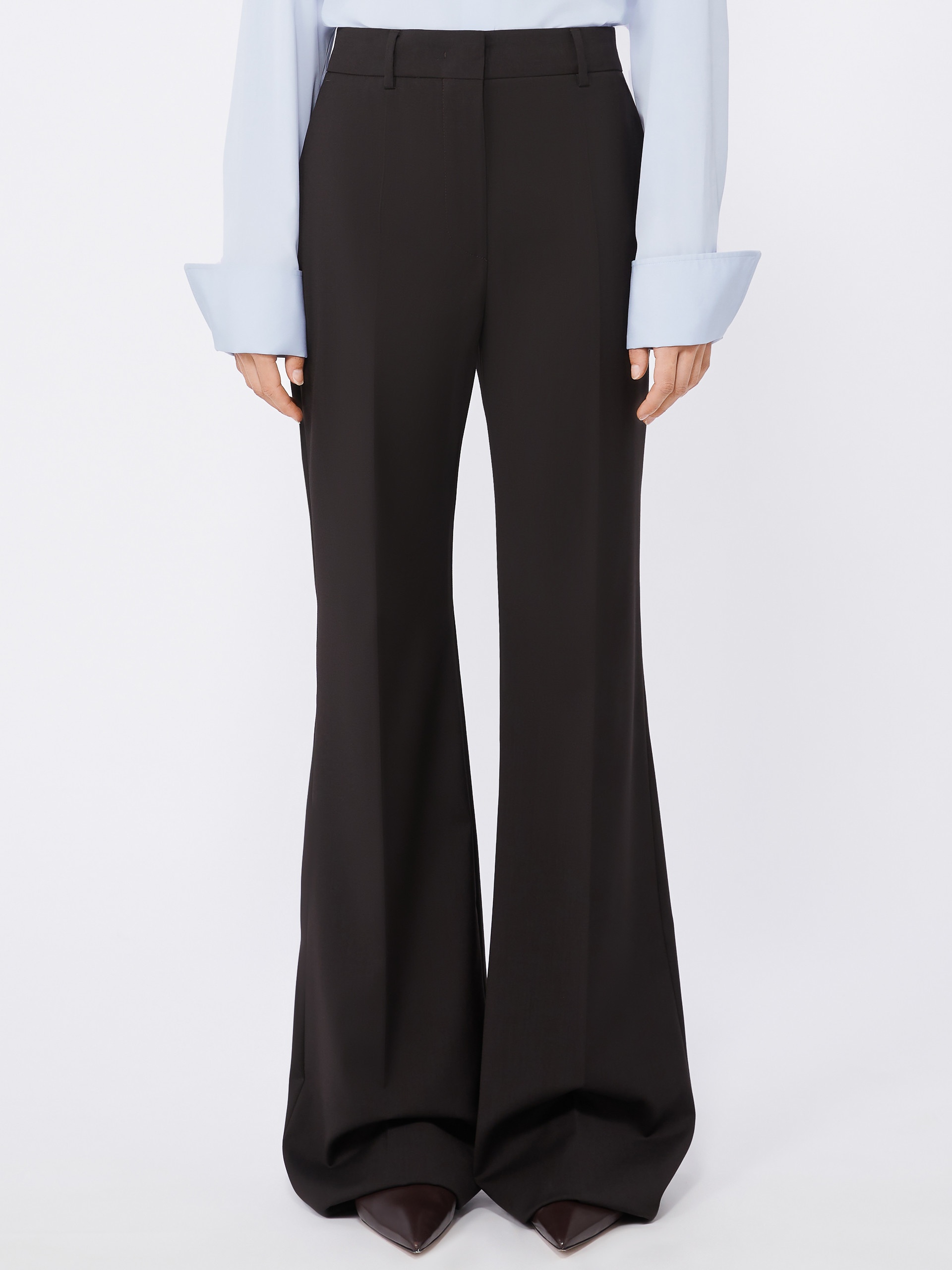 HANGAR Flared stretch wool trousers - 3