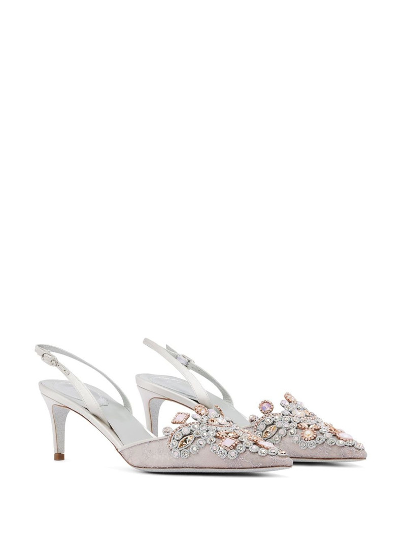 RENE CAOVILLA 50mm Veneziana slingback pumps outlook