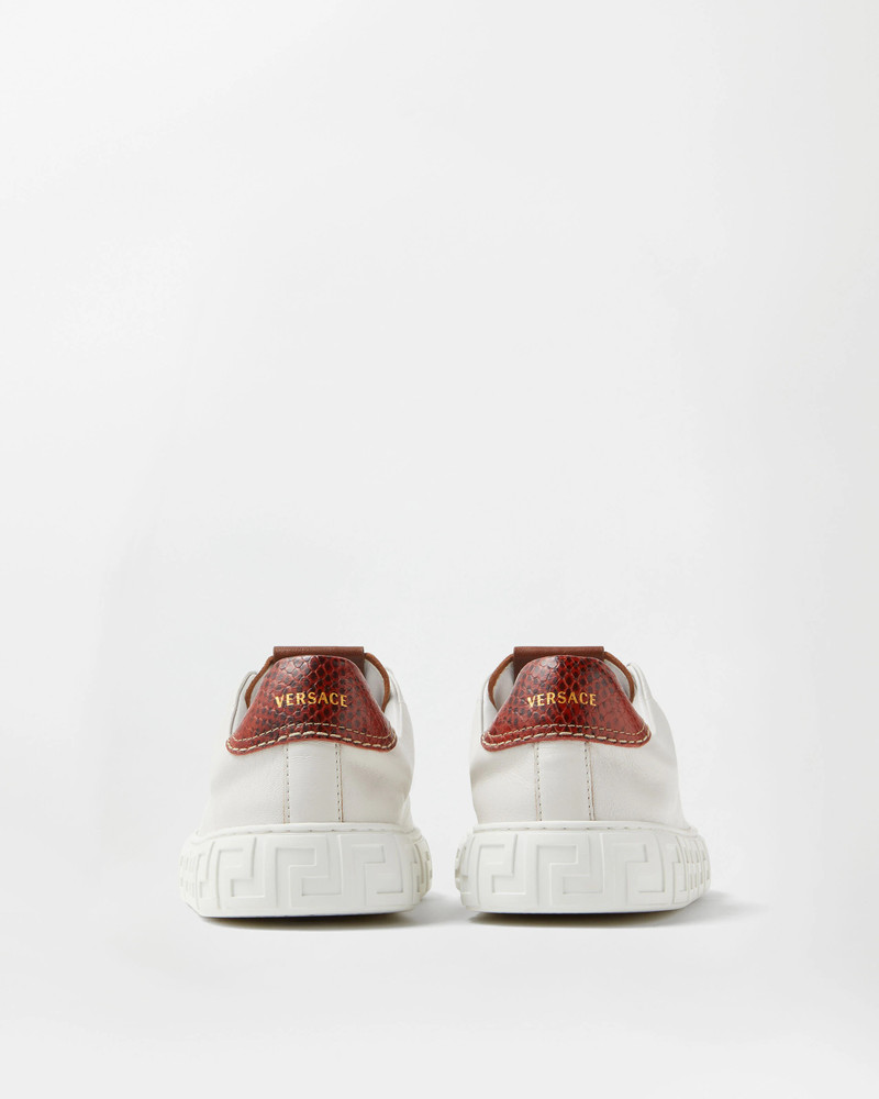 Greca Leather Sneakers 5